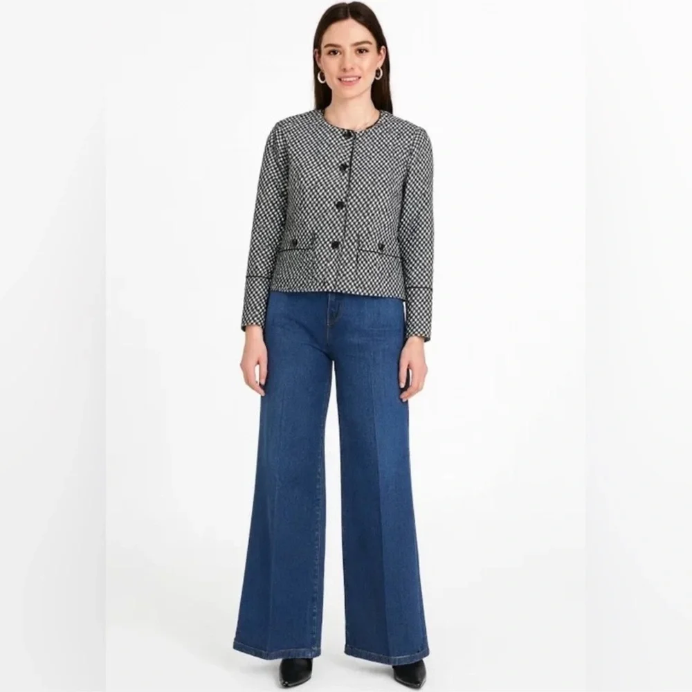 SPANX Ponte Plaid Jacquard Lady Jacket - Picture 16 of 16